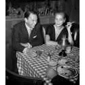 Frank Sinatra and Lauren Bacall at Villa Capri