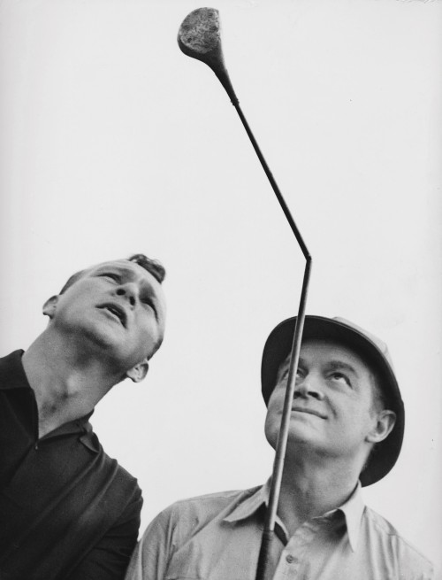 Hilarious Arnold Palmer and Bob Hope with Bent Golf Club