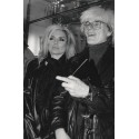 Andy Warhol and Debbie Harry of Blondie Candid