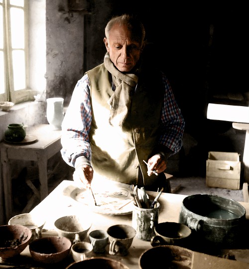 Picasso in his Atelier