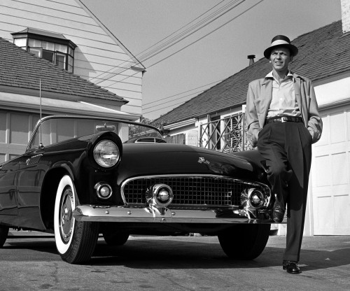 Frank Sinatra Standing with T-Bird