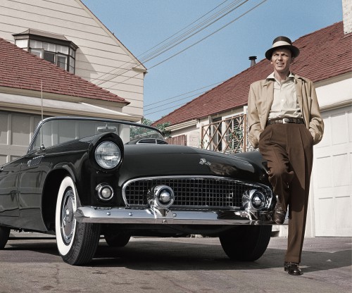 Frank Sinatra Standing with Tbird