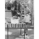 Bette Davis: The Screen Queen at a Picnic Table