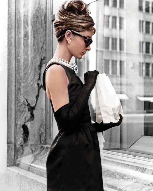 Audrey Hepburn Breakfast at Tiffany's Iconic Shot