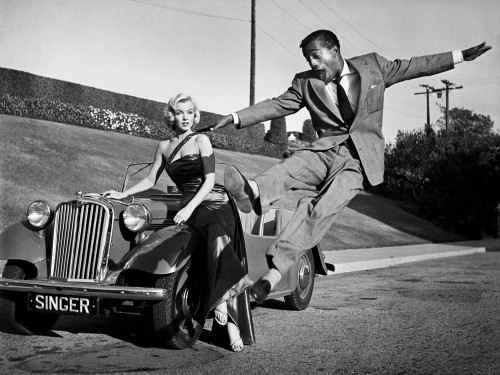 Marilyn Monroe and Sammy Davis Jr in "How to Marry a Millionaire"