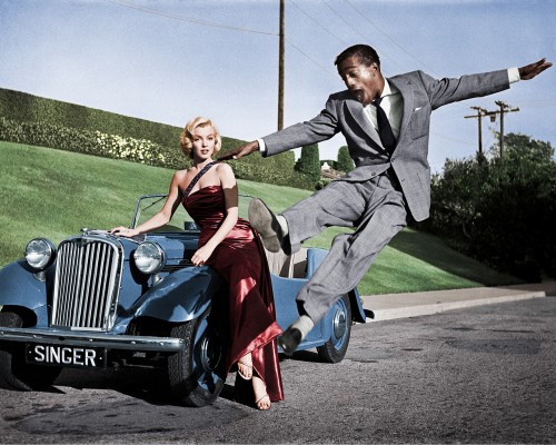 Marilyn Monroe and Sammy Davis Jr in "How to Marry a Millionaire"