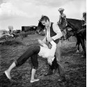 Elizabeth Taylor Flipping with James Dean