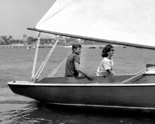 John F. Kennedy and Jackie Kennedy Sailing