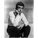 James Dean Sitting on Stool