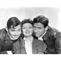 Portrait of Smiling Clark Gable, Myrna Loy and Spencer Tracy