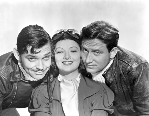 Portrait of Smiling Clark Gable, Myrna Loy and Spencer Tracy