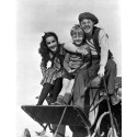 Elizabeth Taylor, Mickey Rooney and Jackie Butch Jenkins Riding Horse-Drawn Vehicle