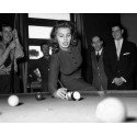 Sophia Loren Shooting Pool