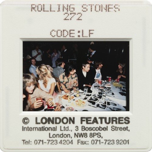 The Rolling Stones Candid at Dinner Party