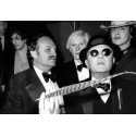 Andy Warhol and Truman Capote at Studio 54