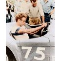 James Dean Behind the Wheel in his Porsche Racer